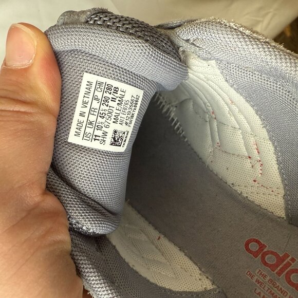 adidas Men US11 Tresc Run Grey‎ Scarlet Core Running Sneakers BOOST - Picture 6 of 7